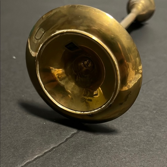 Elegant Brass Candle Holder Set (7) - Picture 10 of 12